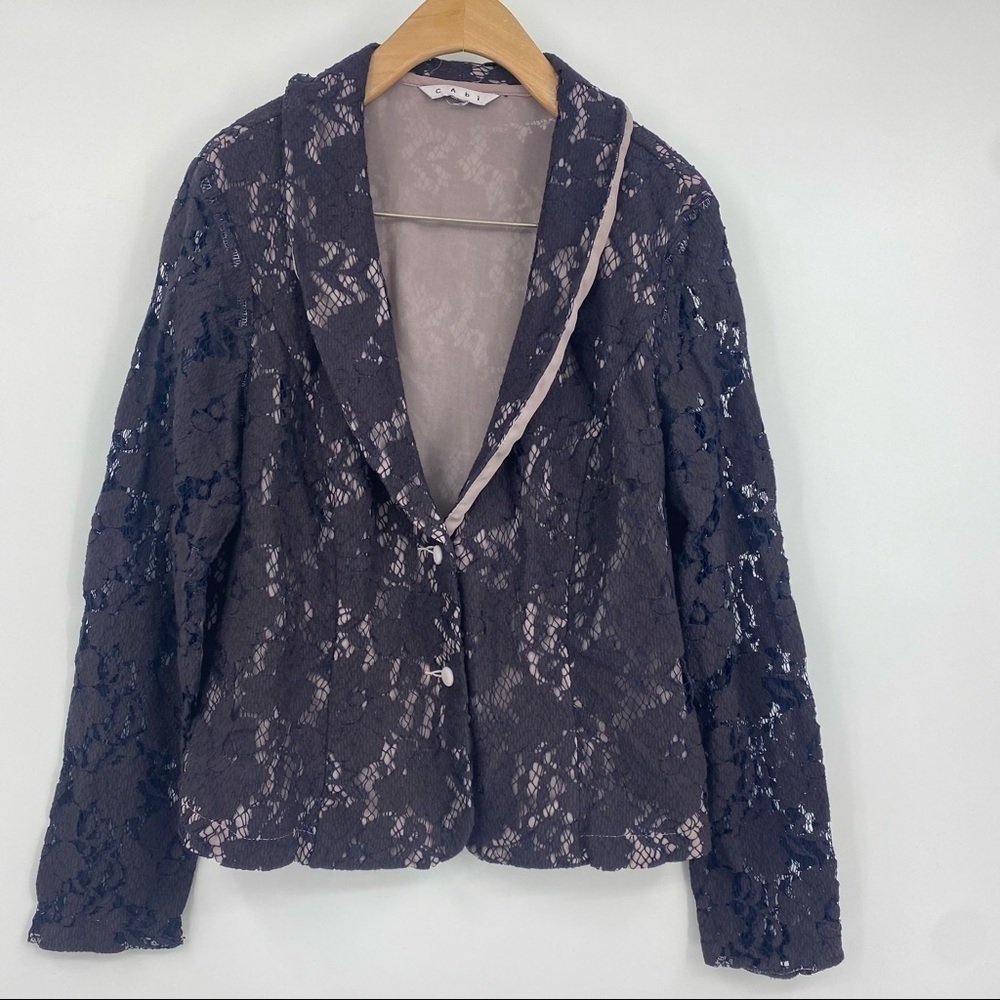 Cabi lace blazer jacket purple #249